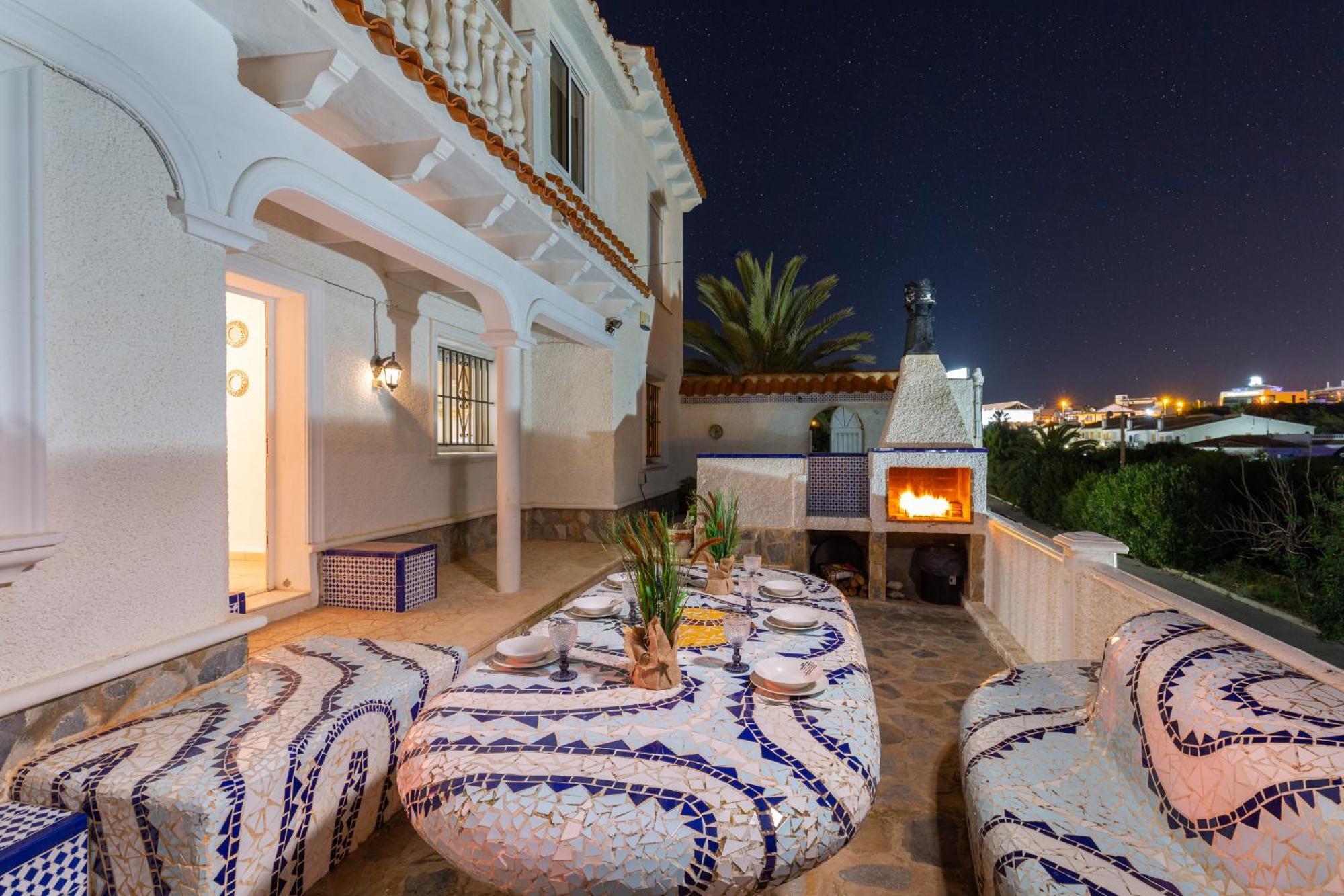 Fidalsa Grand Mediterranean Beachfront Villa Playa Flamenca Kültér fotó